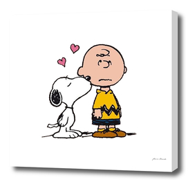 Snoopy and child boy