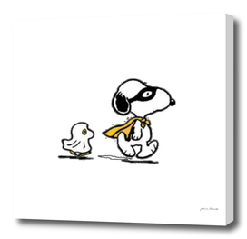 Snoopy and friend