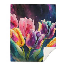 Colorful Tulips of Vibrant Colors