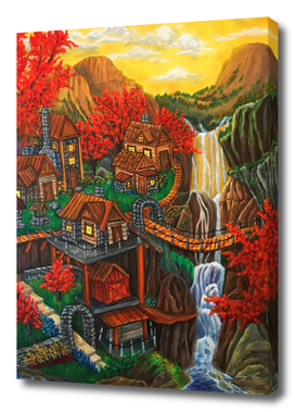 village with water fall 300 rb LS