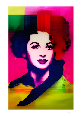 Beauty abstract portrait-rizograph aesthetic