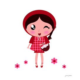 Little "RED RIDING HOOD" character