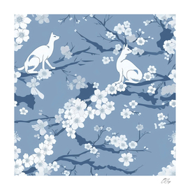 Blossom Serenity: A Tranquil Chinese Floral Pattern