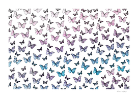 Dreamy Iridescent Butterfly Pattern #2 #wall #art