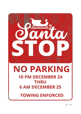 Santa stop no parking