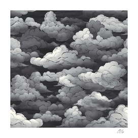 Abstract Slate Clouds
