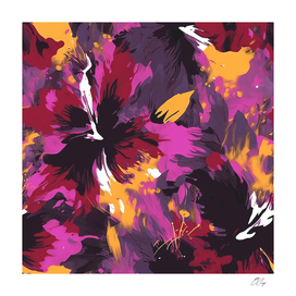 Vibrant Hibiscus Stroke