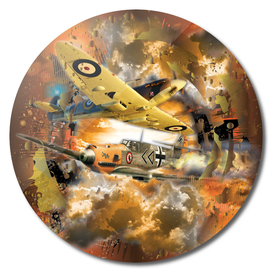 World War 2 Aerial Fighter Plane Dogfight