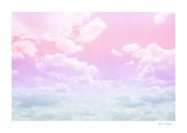 Dreamy Clouds #4 (Unicorn Colors) #travel #wall #art