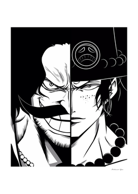One piece Roger x Ace