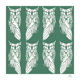 FernGreen Owl Pattern