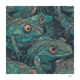 ModBlue Frog Patterns