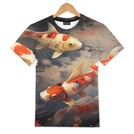 Koi Fish A Journey within the Waves