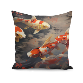 Koi Fish A Journey within the Waves