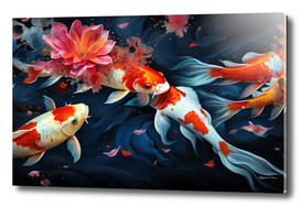 Koi Fish Vibrance Living Watercolors