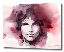 Jim Morrison Watercolor Painting