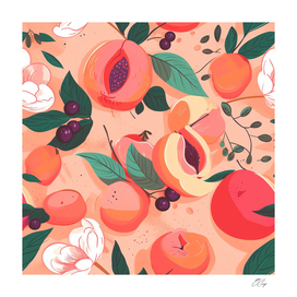 Vibrant Peach Flavor Delight