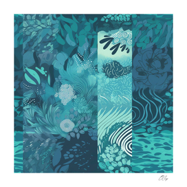 Eco-chic Ocean Abstract