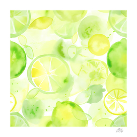 LimeWave Watercolor Pattern