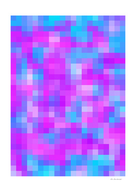 geometric square pattern pixel abstract in purple pink blue
