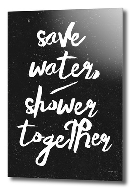 Save water shower together
