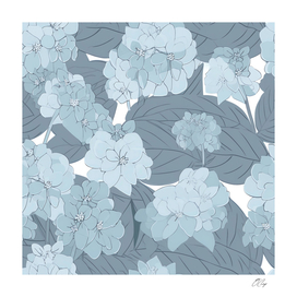 Whimsical Azure Hydrangea