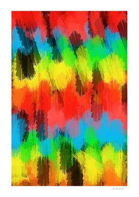 red yellow blue green black painting abstract background