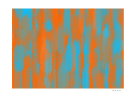 orange and blue painting abstract background