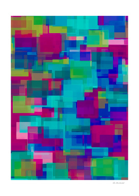 pink blue green square pattern abstract background