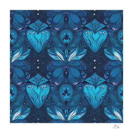SymmetriHeart Blue Design