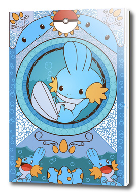 Stained Glass Mudkip