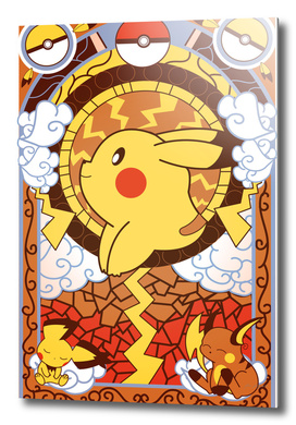Stained Glass Pikachu