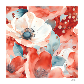 Watercolor Poppy Petals