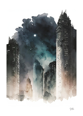 Cityscapes Watercolor
