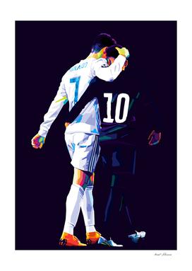 Neymar and C.Ronaldo Wpap Art
