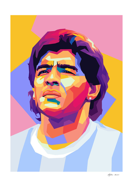 Diego Maradona wpap pop art
