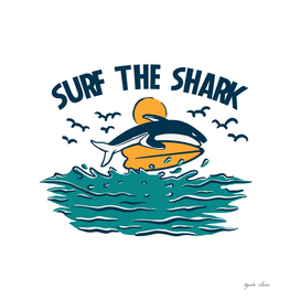 SURF THE SHARK (PNG)