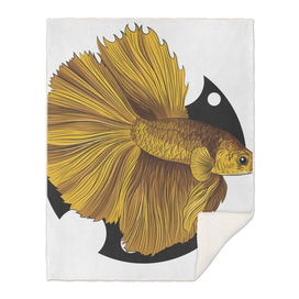 beautiful golden fish