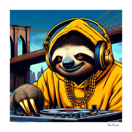 Deejay Sloth in the Middle-Brooklyn Yellow