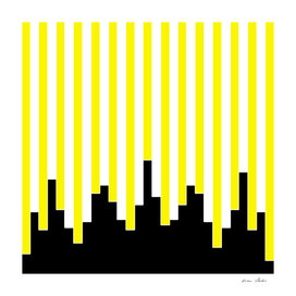 Abstract geometric pattern - yellow.