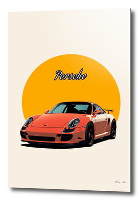 Porsche minimalist art