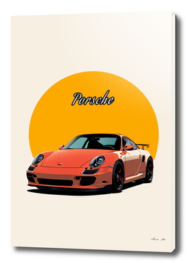 Porsche minimalist art