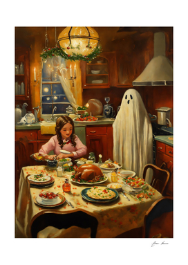 ghost in the christmas kitchen