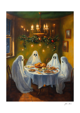 ghost meeting in the kitchen