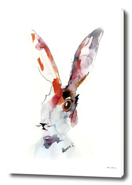 Rabbit Watercolor Painting