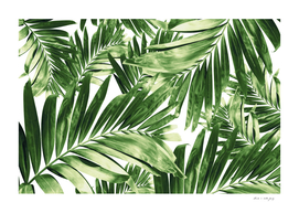Palm Leaves Pattern Love #2 #tropical #wall #decor #art