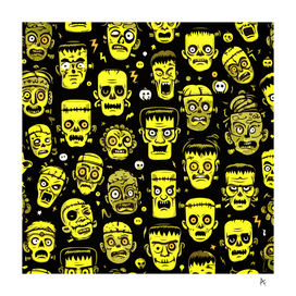 Frankenstein and Monsters Pattern