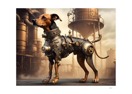 Steampunk Azawakh Dog