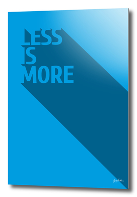 Less Is MOre - Cyan