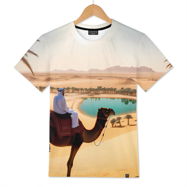 Bedouin on top of his beautiful camel.